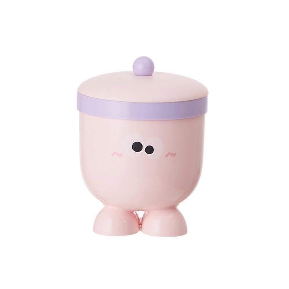 Small Trash Can Desktop Trash Can Pink Plastic Mini Trash Bin for Dorm Room and Home