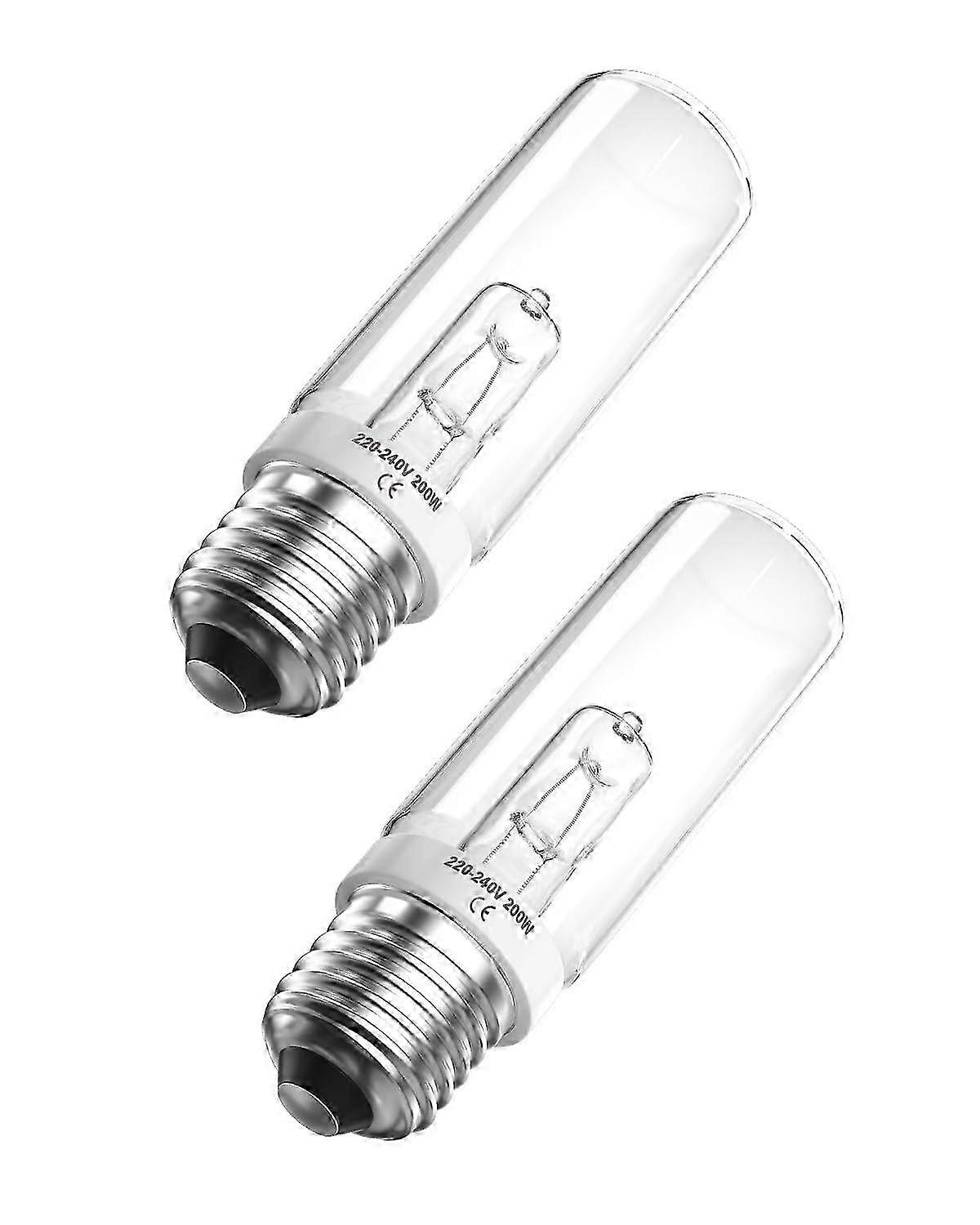 Dimmbare 200-W-E27-Röhrenlampen, warmweiß (2800 K), 2820 Lumen, 220–240 V Wechselstrom, 2er-Pack