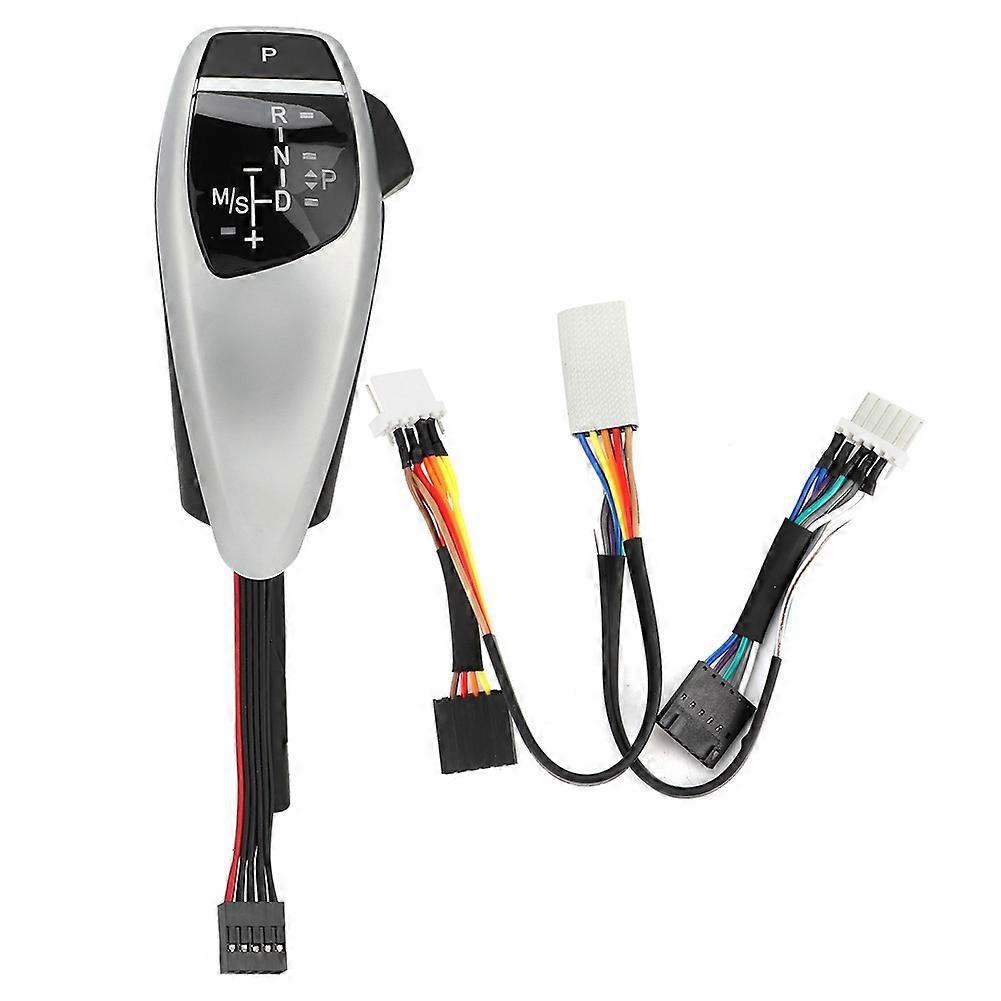 Car RHD LED Shift Knob Modified Automatic Gear Shifter Lever Fits for E90 E91 E92Titanium Silver