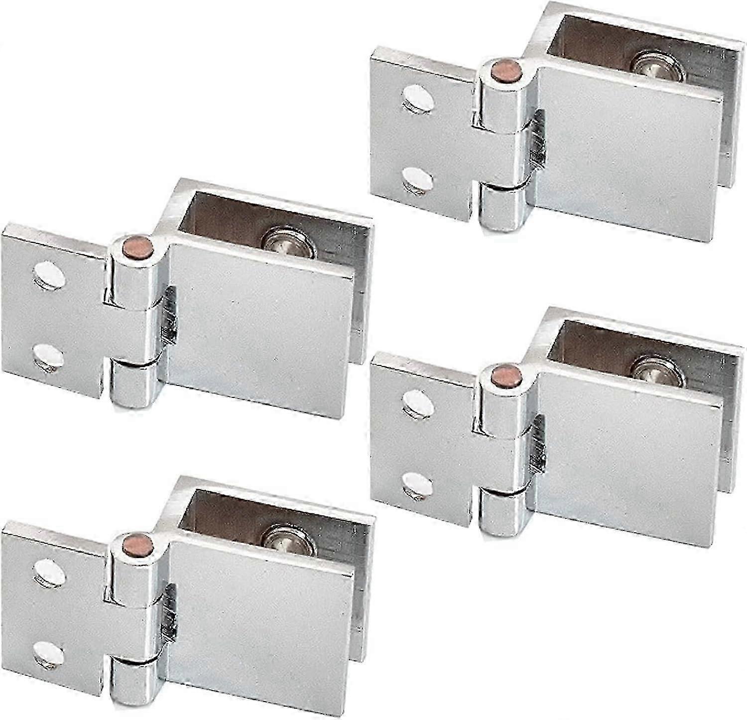 4 Pack Glass Door Clips for Hinged Kitchen Cabinet Doors Replacement