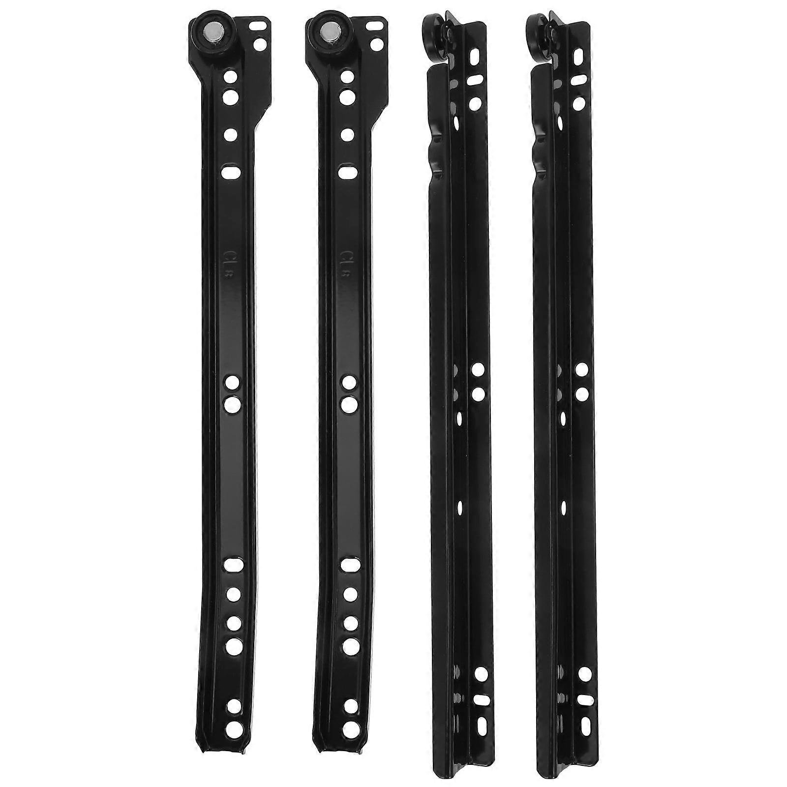 Qiysamall 1 Pair Bottom Mount Drawer Slides Replacement for Dresser, Drawer Rails & Brackets, Compatible with Slide Drawer Systems