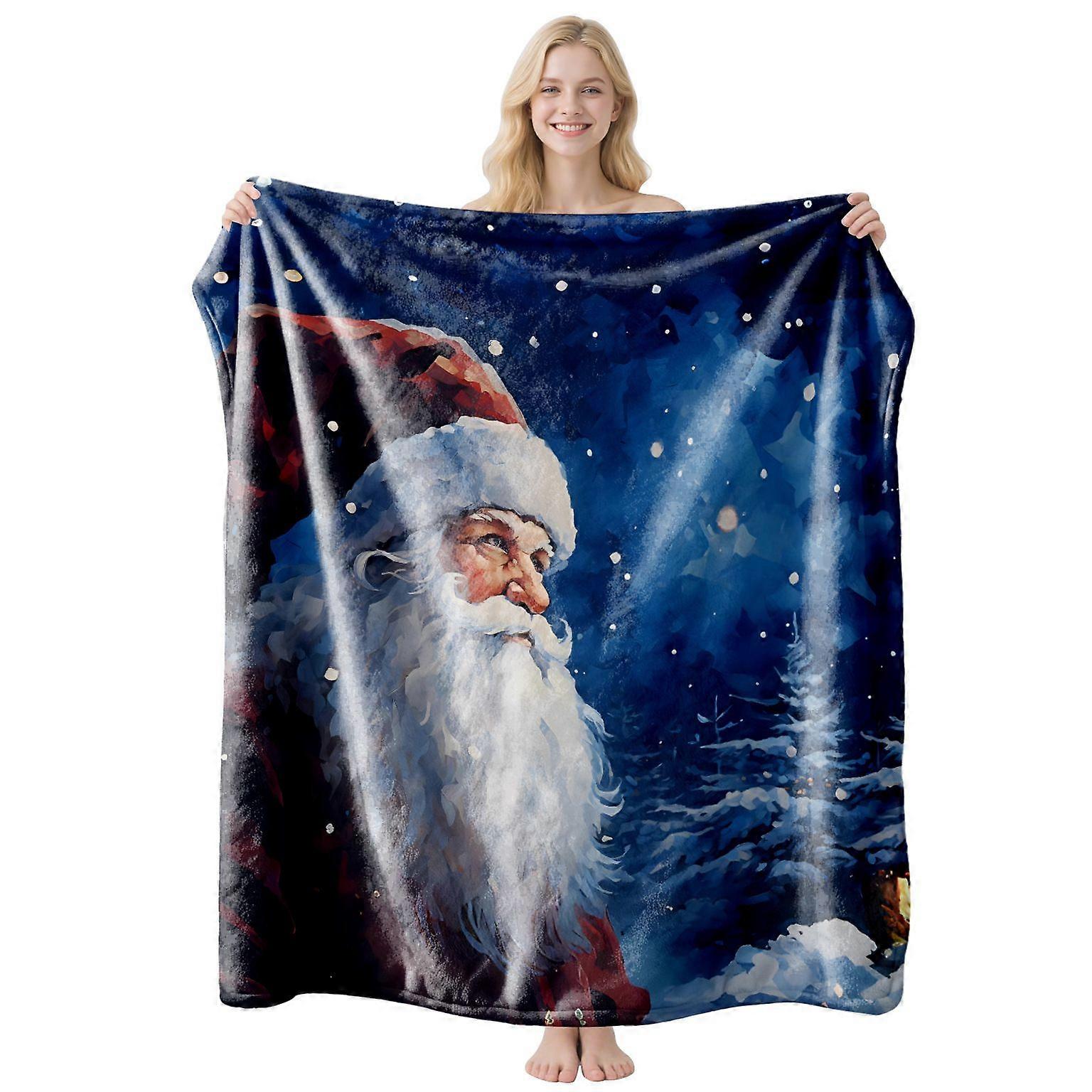 Christmas-Themed Flannel Blankets   Based -75*100