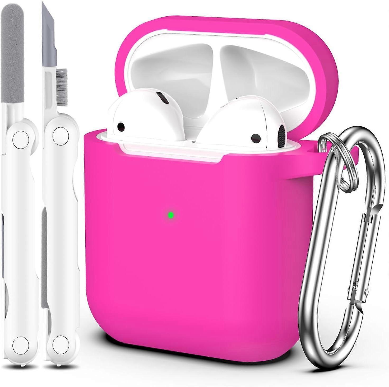 for compatible with AirPods Case Cover, Military Grade Anti-Fall Soft Silicone Shock-Absorbing Protective for compatible with AirPods 2&1