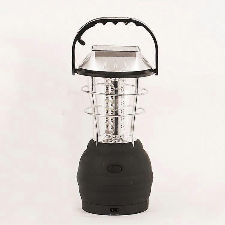 Solar Lantern, Ultra Bright LED Camping Lamp, 2 Adjustable Lighting Modes, 5 Charging Methods, with Hand Crank Dynamo, Long Lighting Time