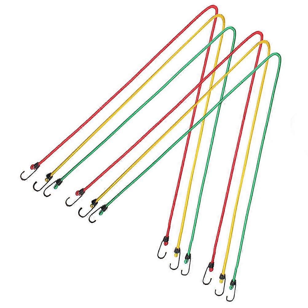 Multi-Functional Binding Belt for Outdoor Use 6Pcs Bungee Cords with Hooks