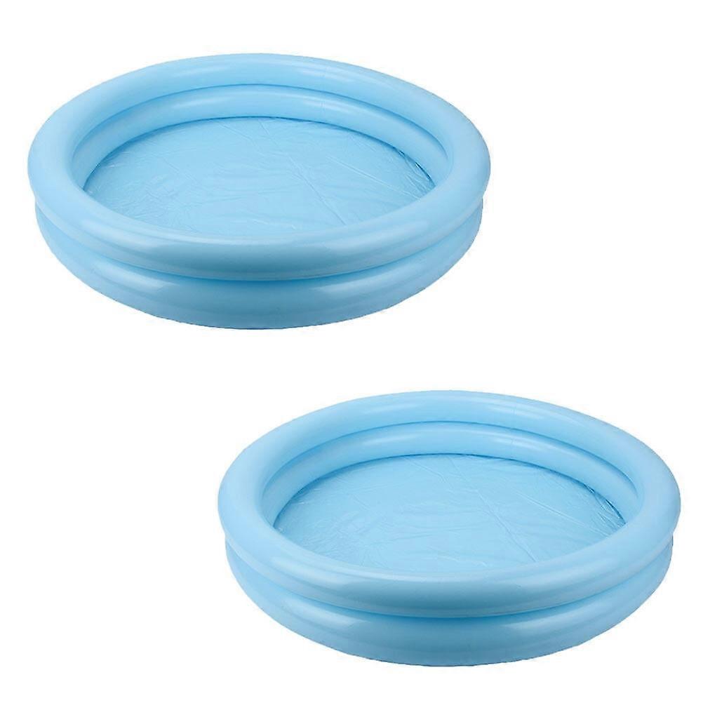 2Pcs Portable Inflatable Pool Plastic Inflatable Sand Boxes for Home School