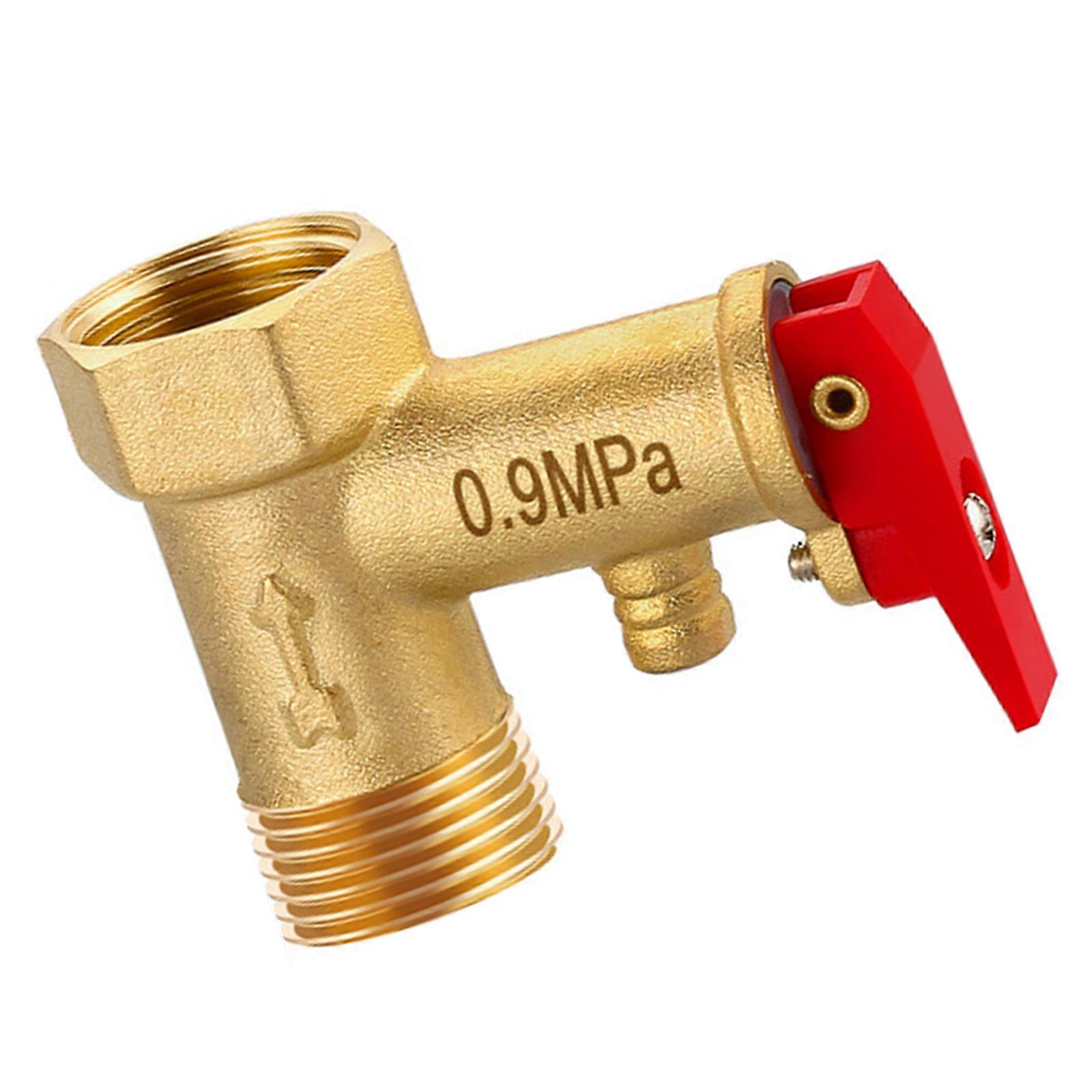 Water Heater Pressure Relief Valves with Check Valves Function Adjustable Pressure Control for Enhanced Safety Enduring Multicolor