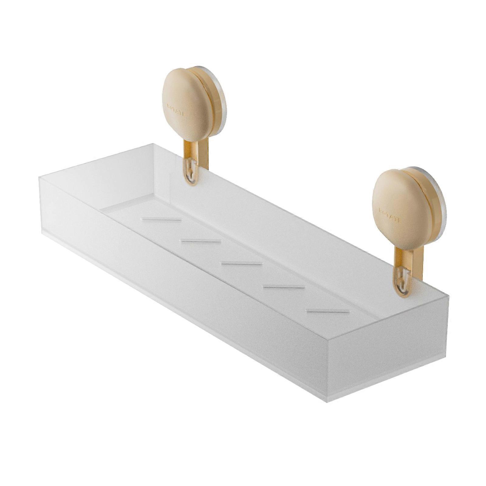 Bathroom Storage Rack Simple Assembly Stacked Plan Polishes Stacked Bathroom Unit Easy to Use For Towels & Toiletries  Frosted white