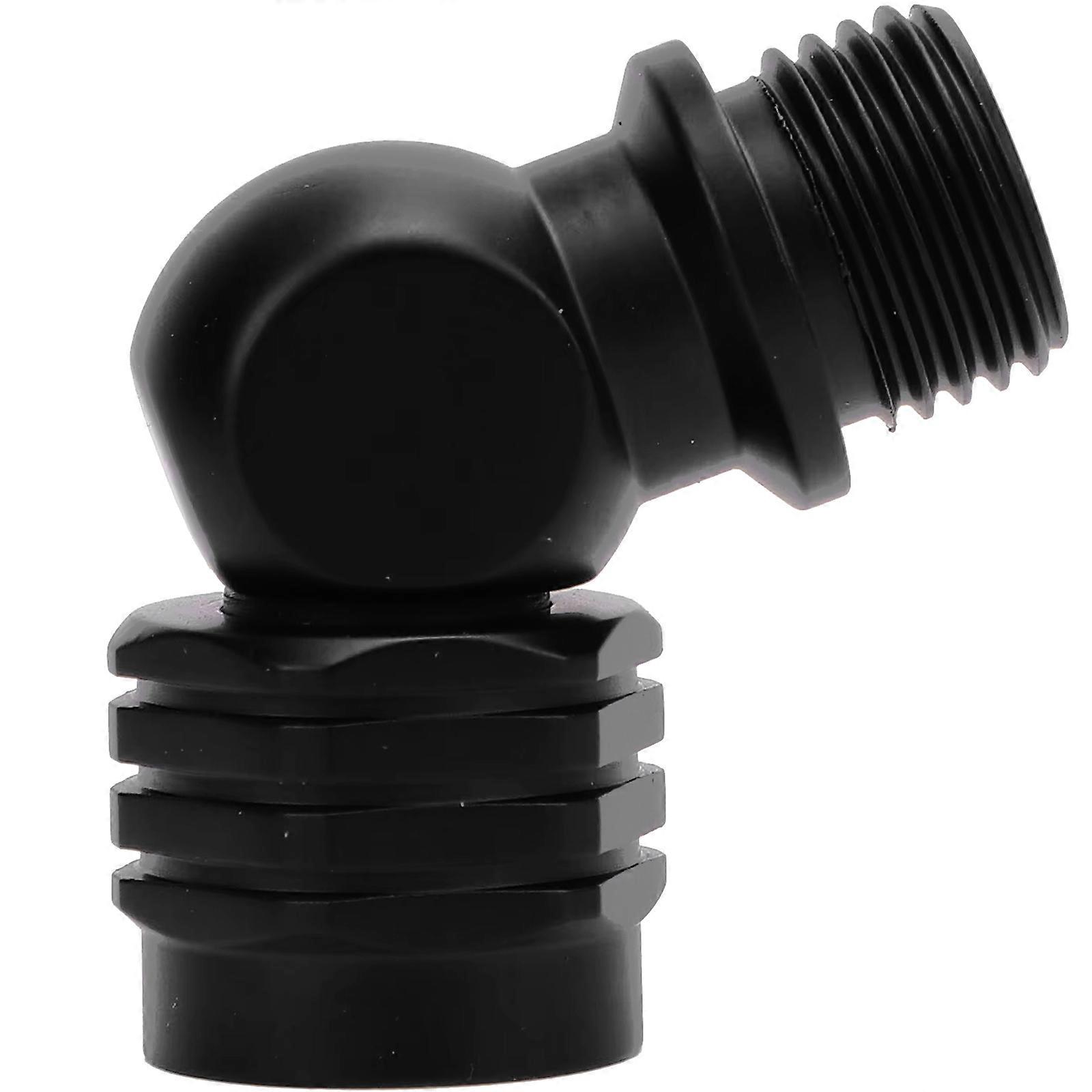 Professional Diving Swivels Adapter 110 Degree Rotations Angles Ergonomic Hydrodynamic Shape Universals Gear  Black
