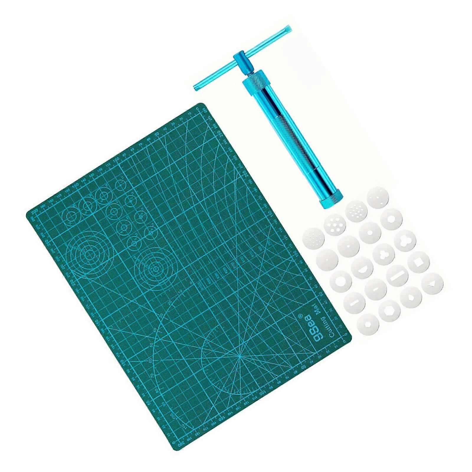 22x/Set Clay Guns Extruder with Extrusion Discs Clay Modeling Tool Balled Stylus Dotting Tool for Fondant Cake Modeling Multicolor