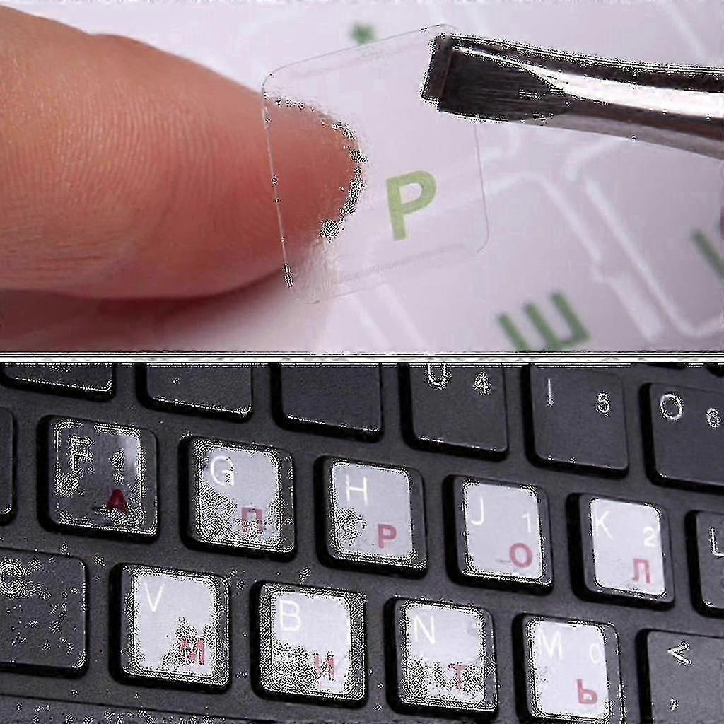 Russian Keyboard Stickers Characters 2 Pcs