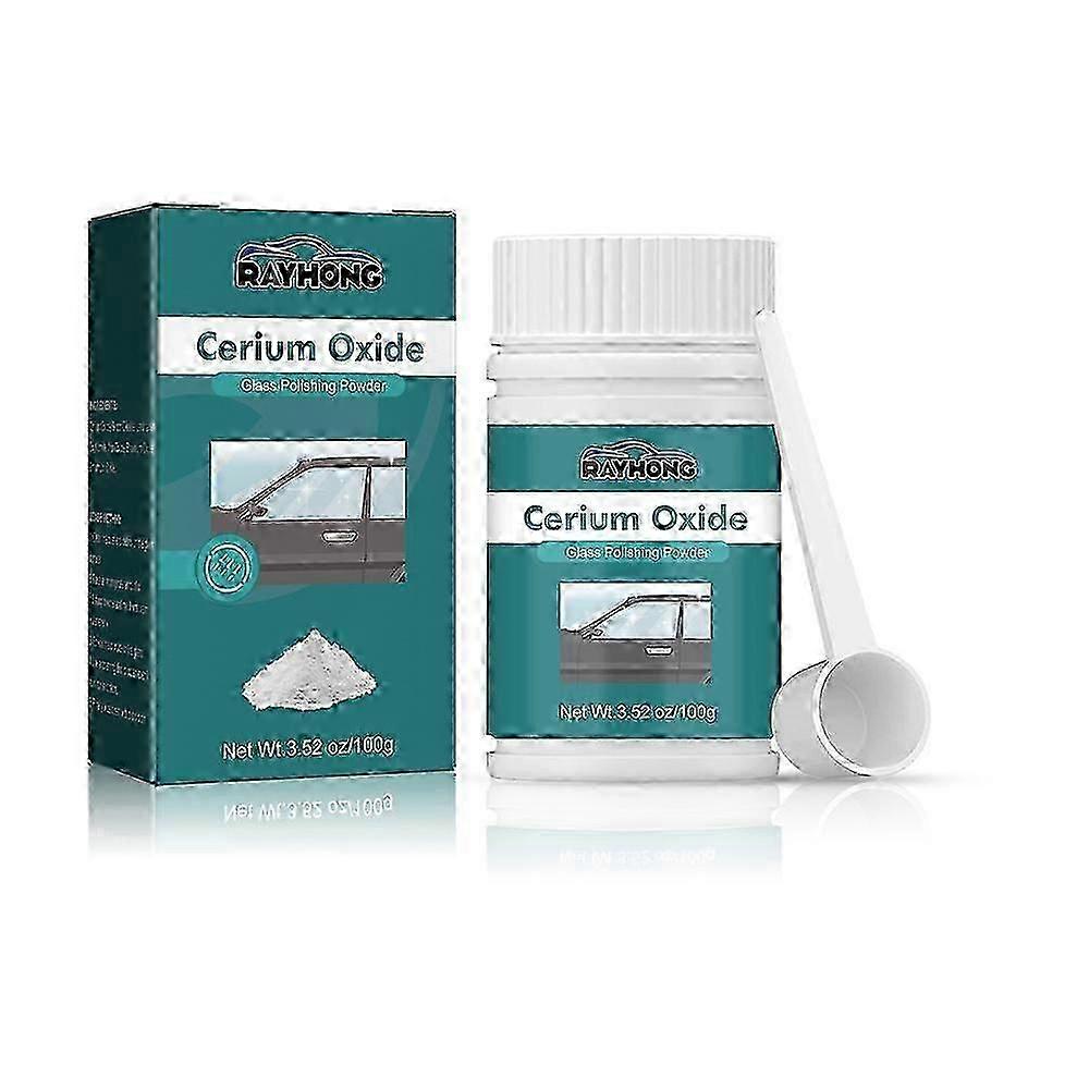 Kit de polissage et de réparation de rayures profondes, poudre d'oxyde de cérium 100 g