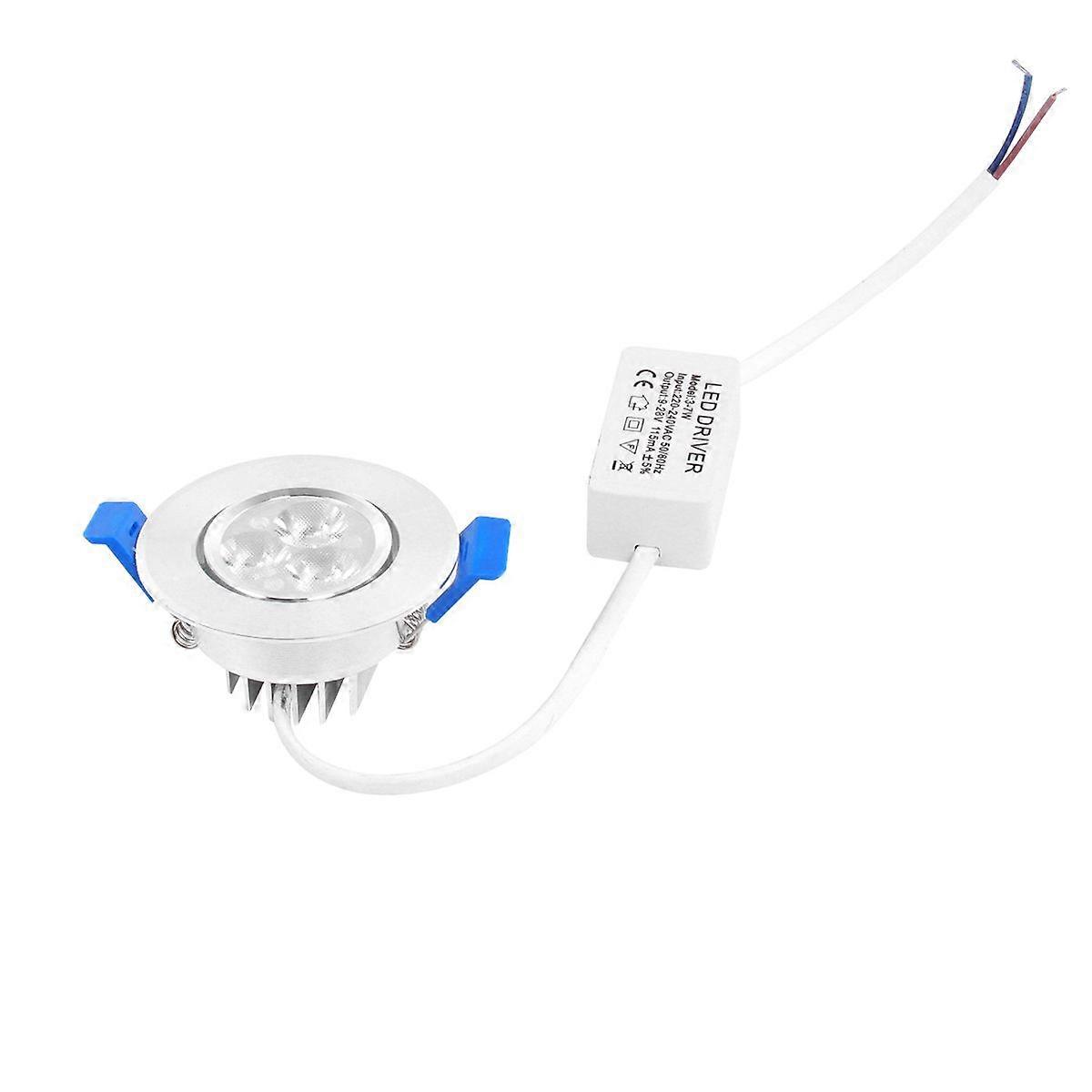 3W 3 LED Recessed Ceiling Downlight Spot Lamp Bulb Light for Counter Showcase Indoorlights (White Light)