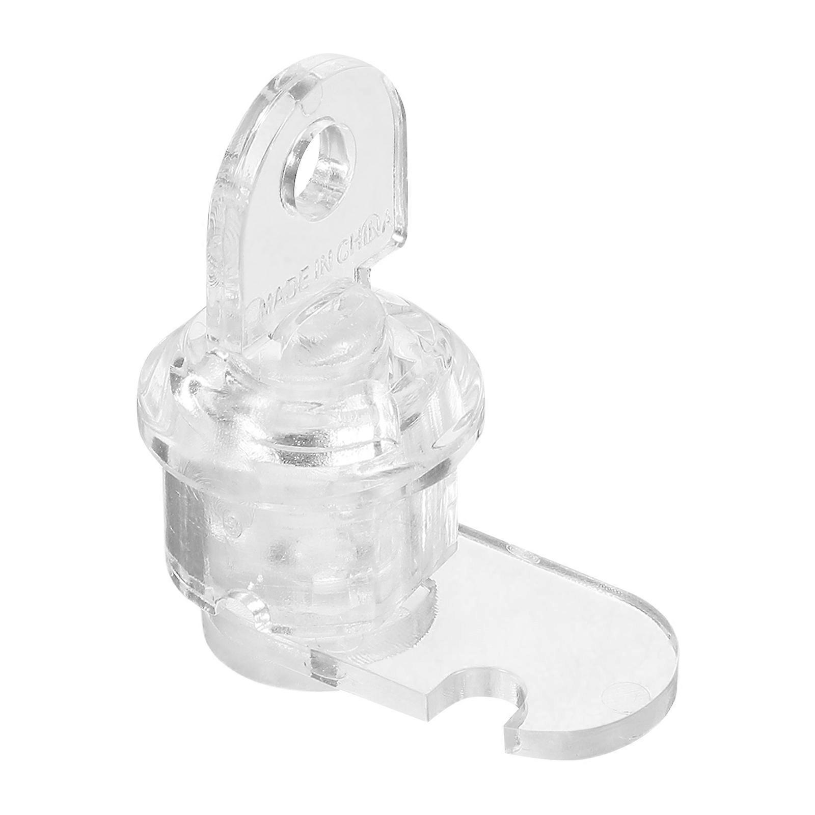 Display Cabinet Lock Transparent Acrylic Privacy Protection Store Use 1Set