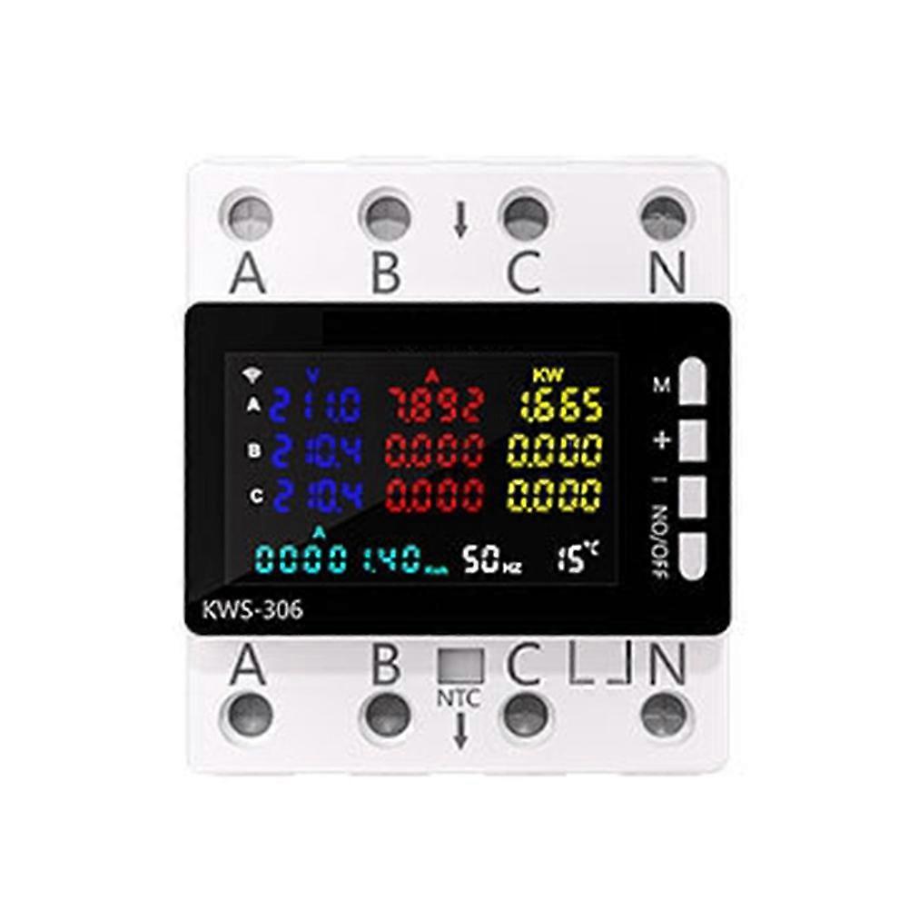 KWS-306 Power Meter Standalone Version AC Energy Power Voltmeter Voltage Protector Switch Current V