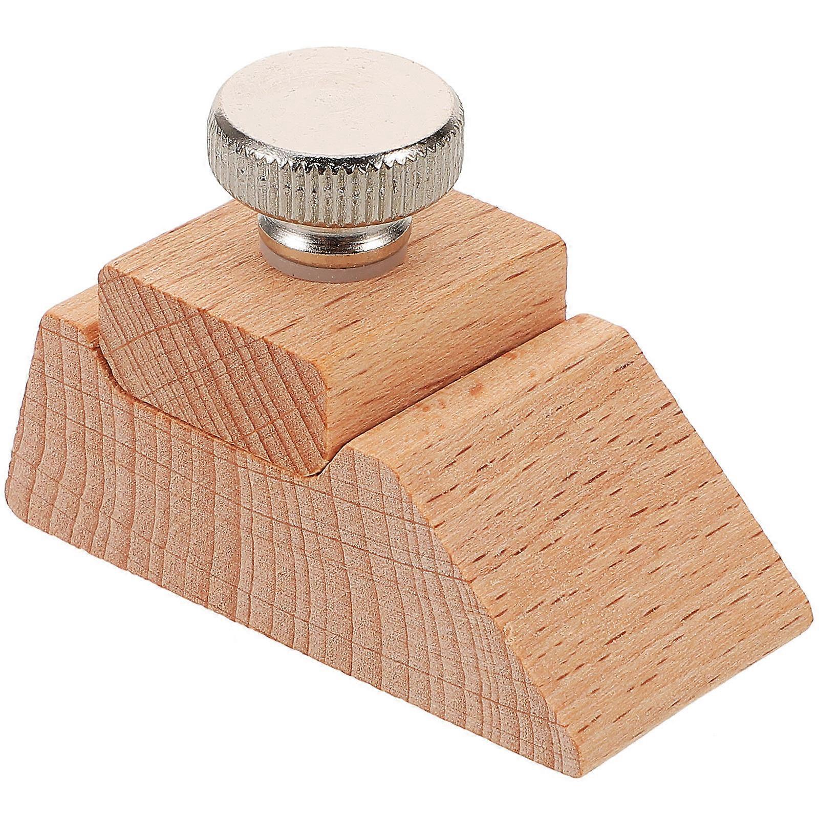 Sanding Block For Crafting Diy Projects Angled Design Solid Wood 6.20X4.00X2.80CM 1Pack