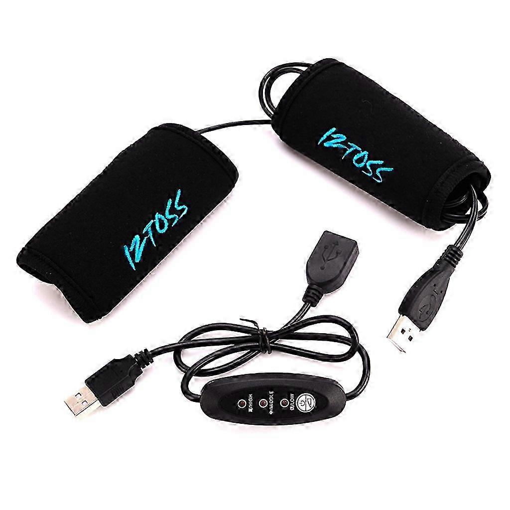 USB Heated Handlebar Wraps Covers Grips with Temperature Control for Motorcycle