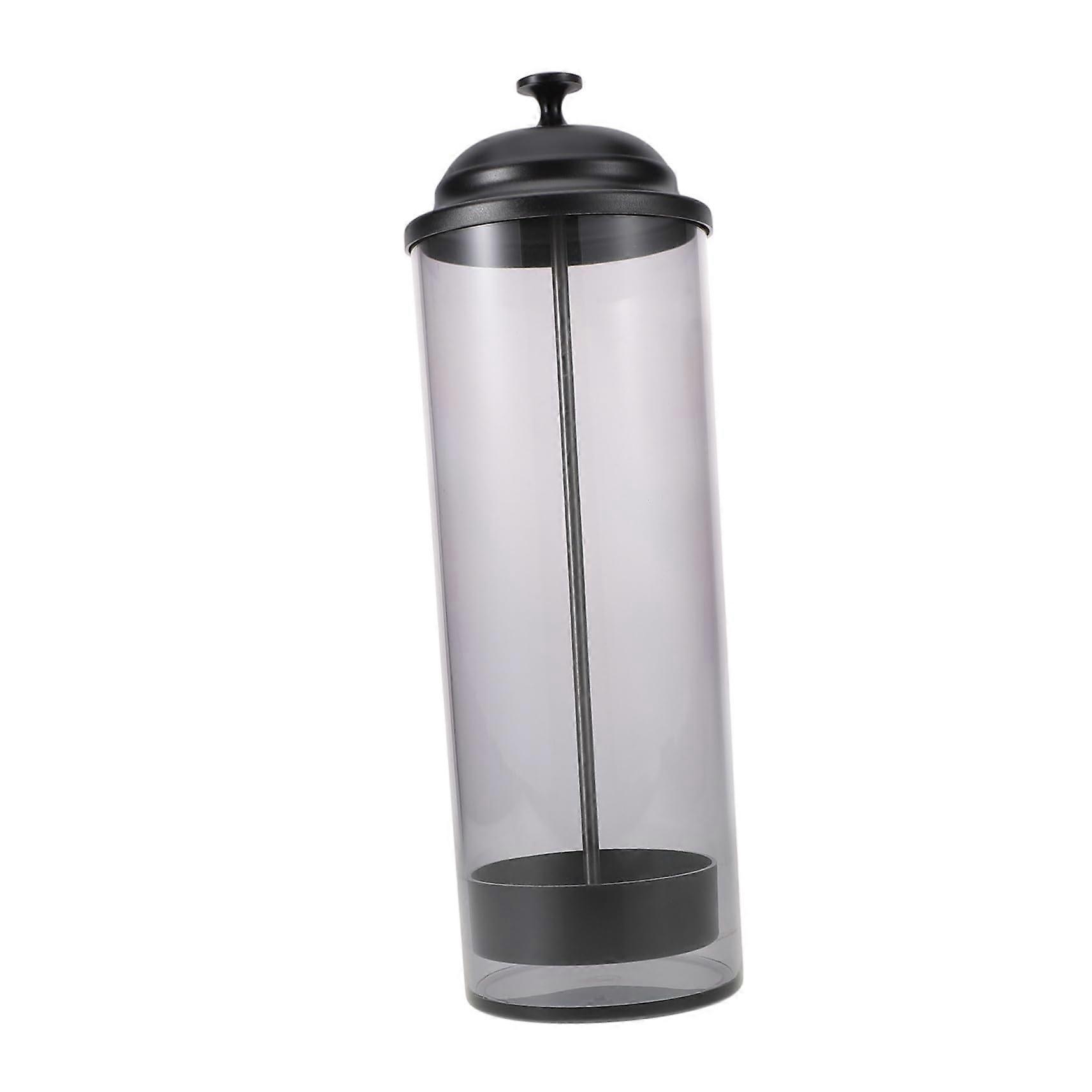 Straw Holder and Dispenser with DustProof SpaceSaving Design for Kitchen Cafe Home Restaurant Gray
