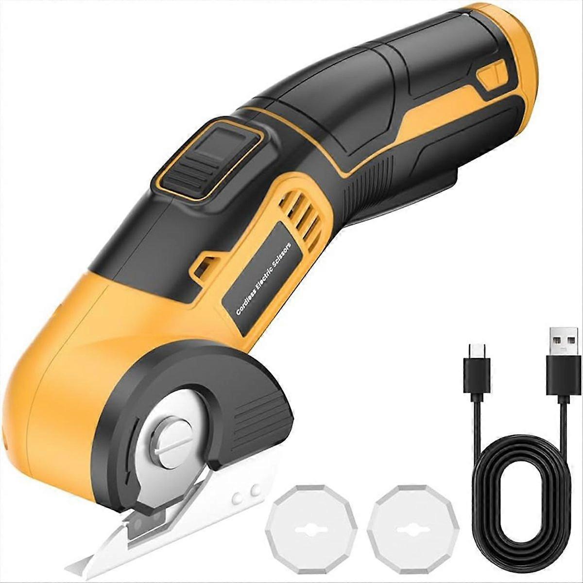 Cordless Electric Scissors, 4V Rechargeable Cardboard Cutter