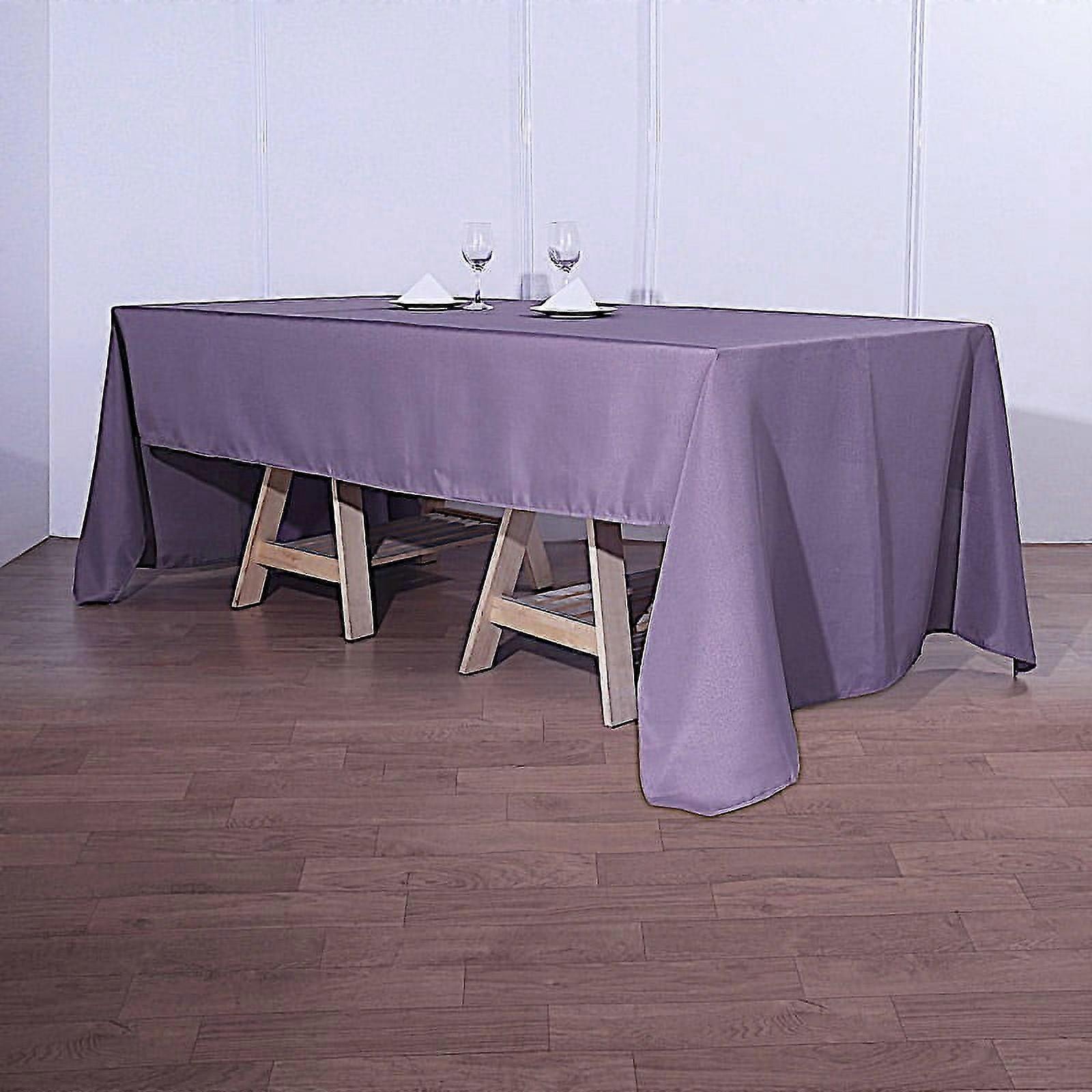 BalsaCircle 72" x 120" Polyester RECTANGULAR Tablecloth Table Linens Violet Amethyst