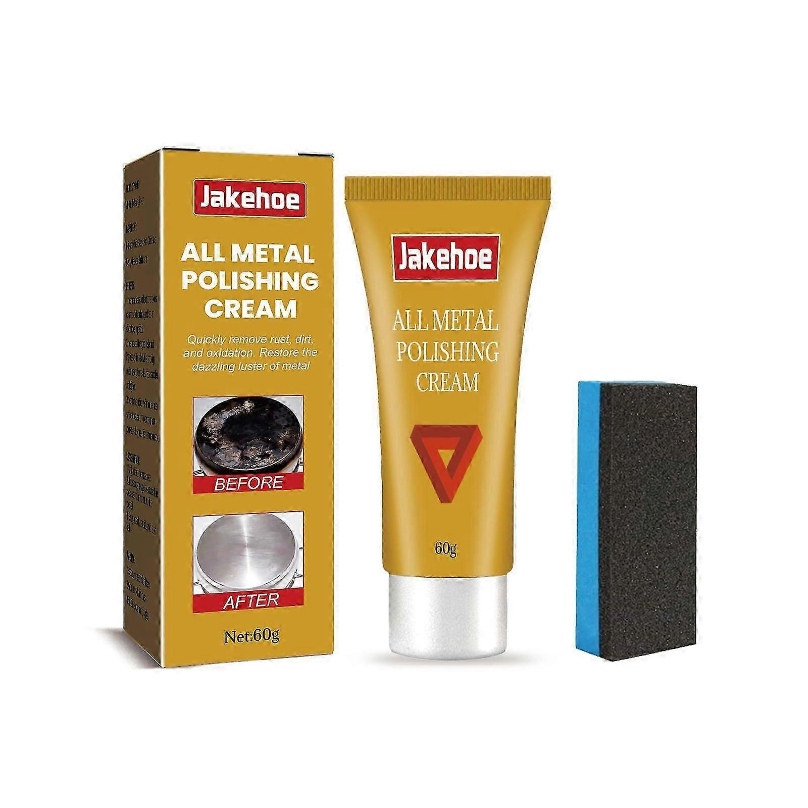 Multi-Purpose Metal Polish Cream for Rust & Shine - 86g, Easy & Protective