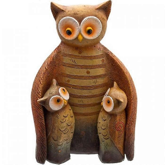 Something Different Owl Family Resin Ornament