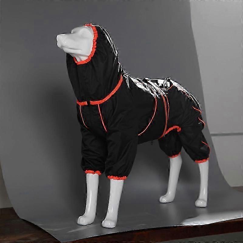 מעיל גשם לכלב לכלבים גדולים רך נושם עמיד בפני שלג עמיד בפני רוח מעיל גשם לחיות מחמד בטיחות עמיד למים מעיל כלב חיצוני עם רגליים
