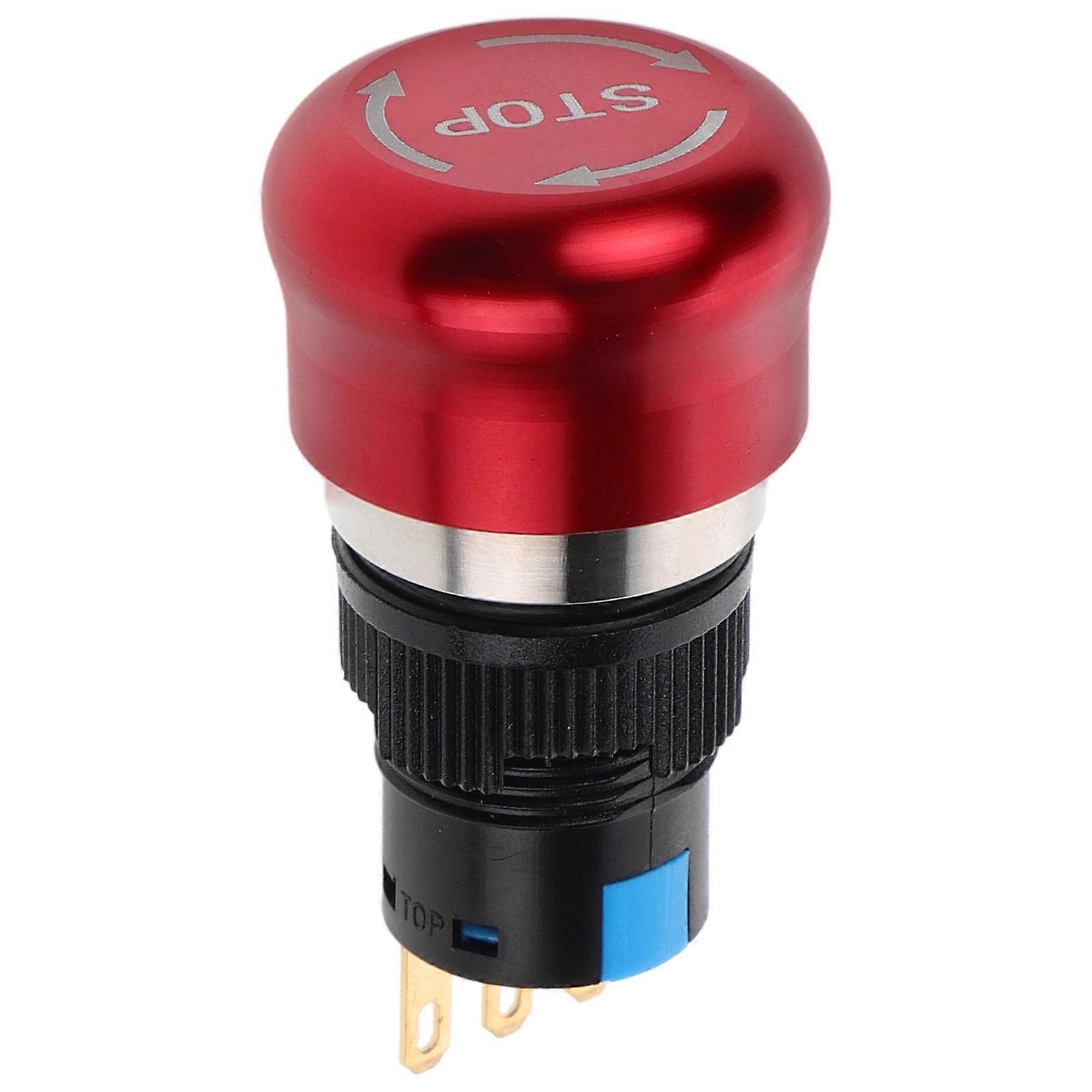 Emergency Stop Button Replacement Control Switch Metal Red