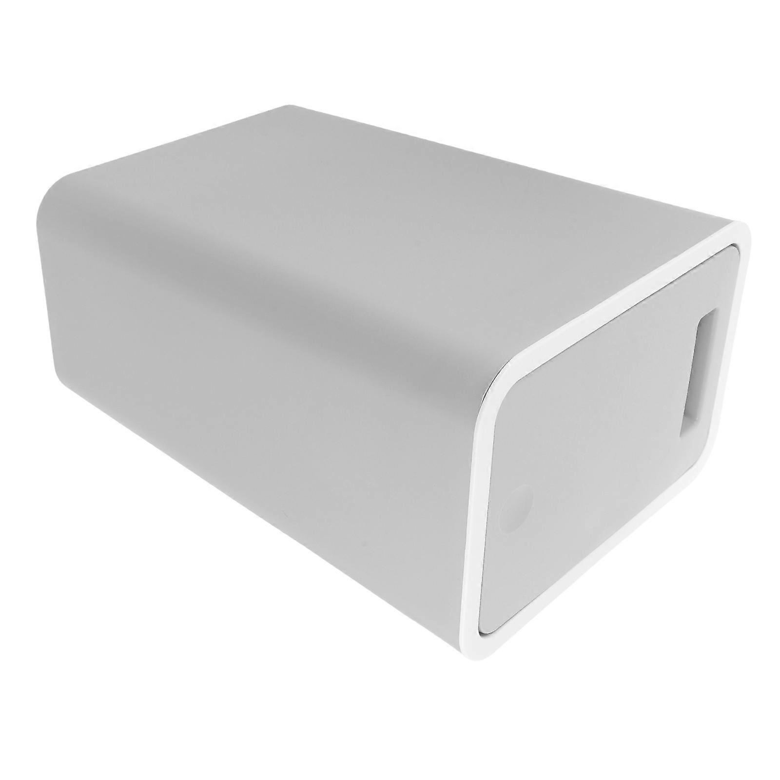 15L Press Trash Can with Lid Plastic Rectangular Garbage Bin for Home Use