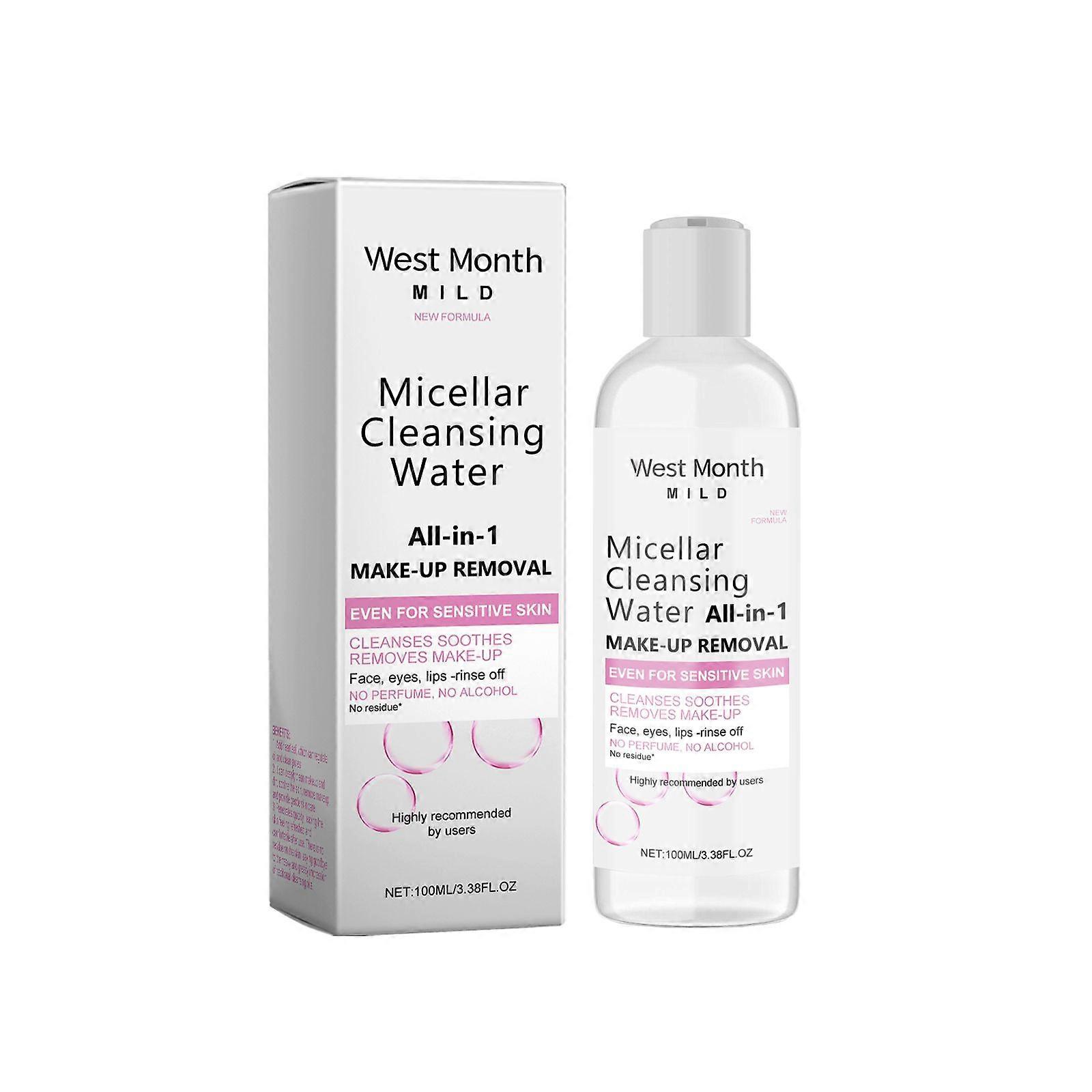West&Month Gentle Makeup Remover, Facial Makeup Dissolves Soft Cleansing Gentle Cleansing, Clean And Non-Irritating