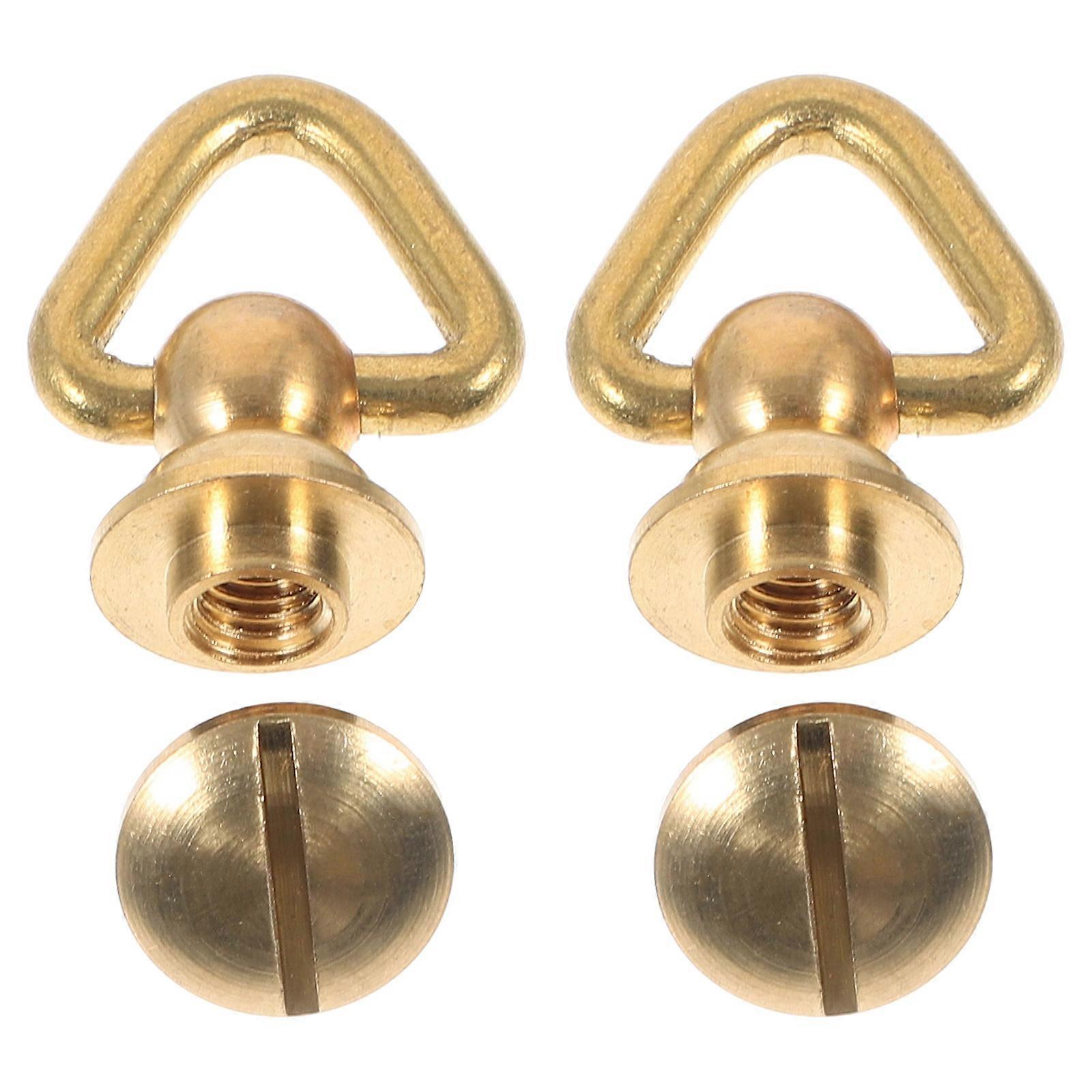 Triangle Rivet Studs 2Pcs With Classic Design Suitable For Leather Crafts And Clothes Making Ideal For DIY Enthusiasts