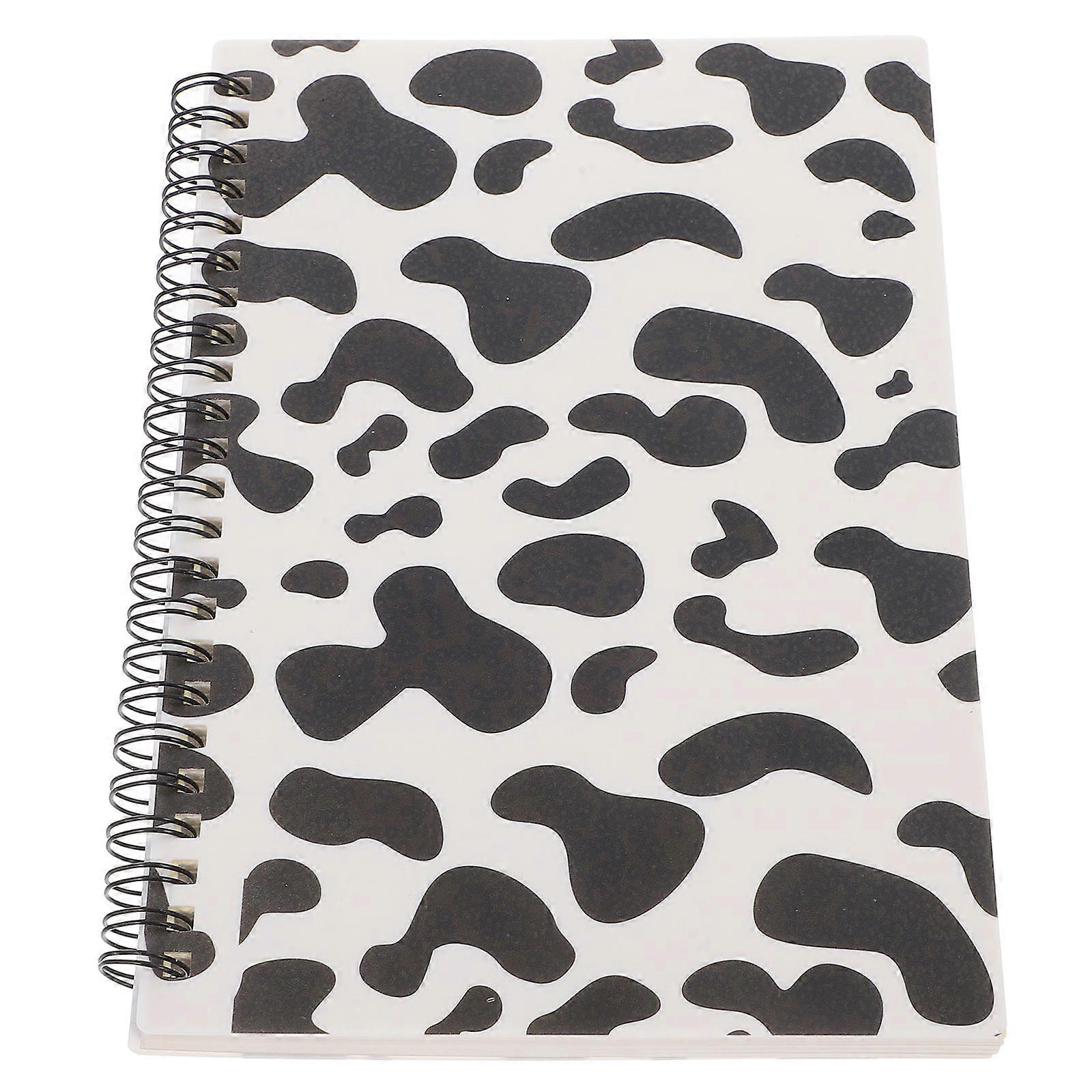 Cow Print Notebook Cute Spiral Notebook for Office with Lined Sheets