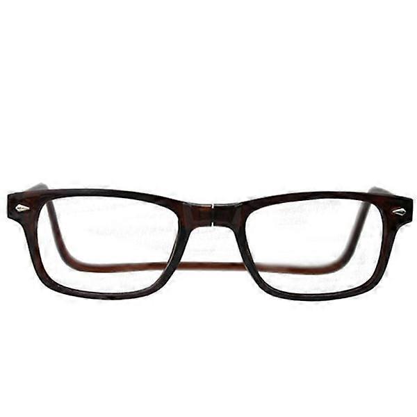 Practical Reading Glasses (Power up to 4.0) MAGNET Brown 3.0