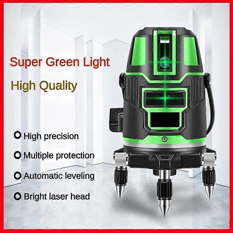 2/3/5 Line Level  360° Horizontal Vertical Cross Spirit Level Infrared Auto Self-Leveling Laser Level High Precision Green Light