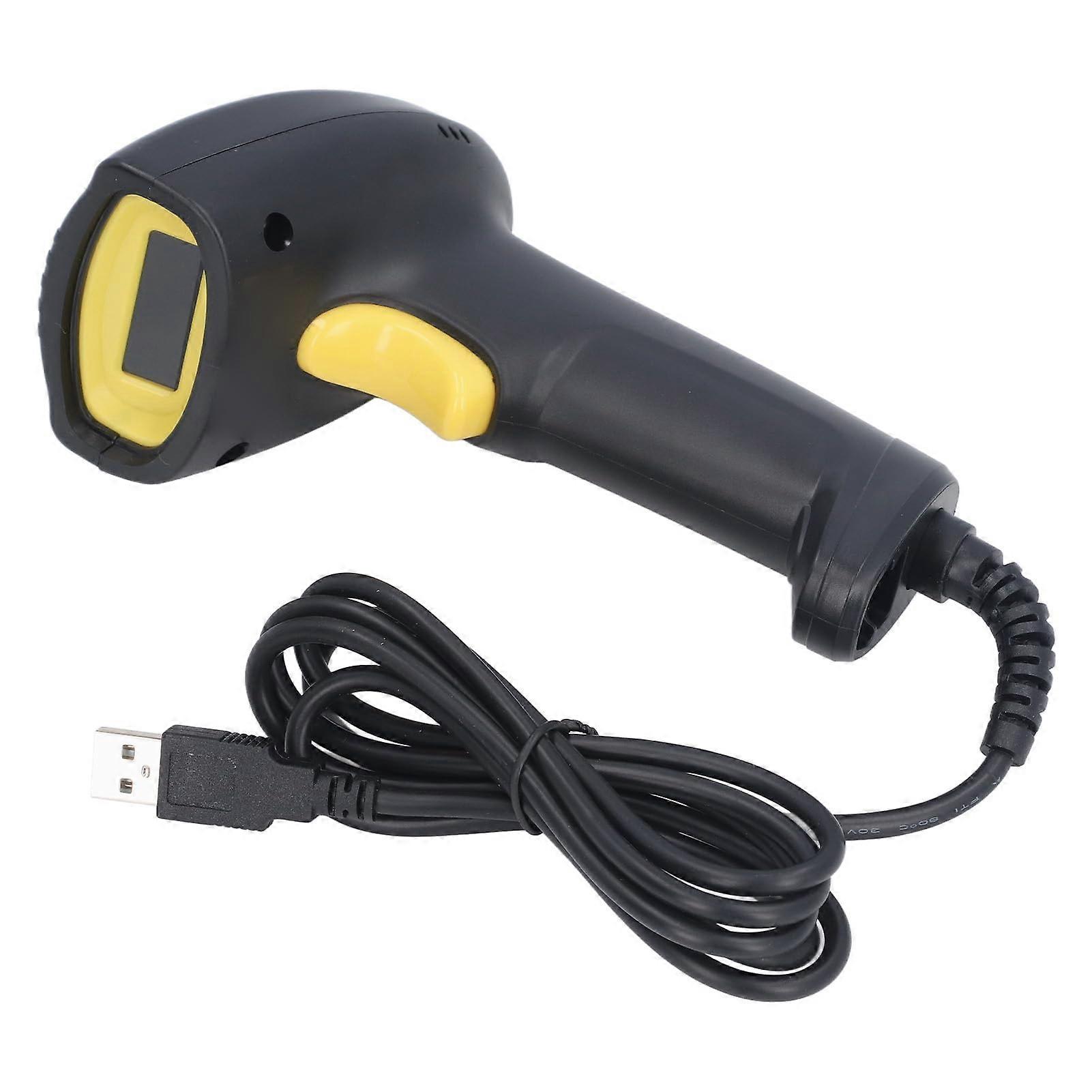 Wired 1D 2D Barcode Scanner USB, Durable ABS Handheld QR Code Reader for Retail and Supermarket