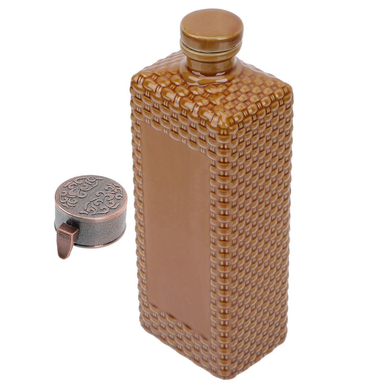 Practical Sealed Wine Jar Airtight Ceramic Bottle Container