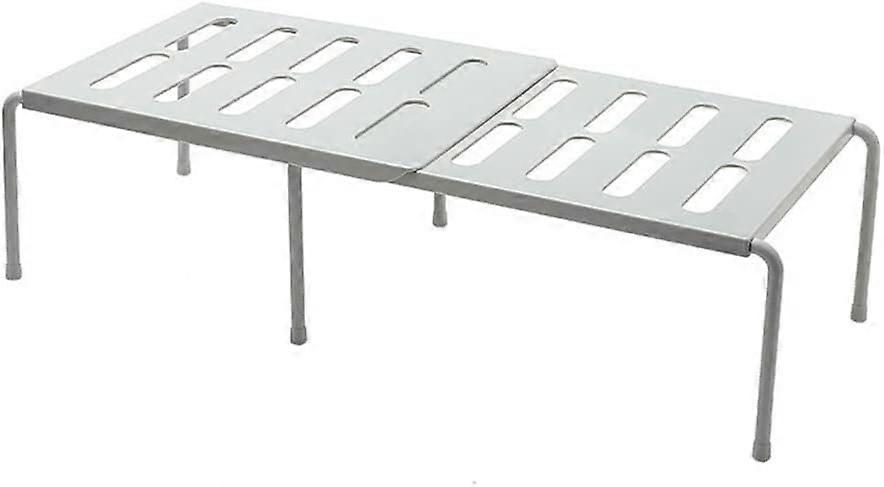 Kitchen Storage Shelf Retractable Stackable Organizer for Cabinet Countertop and Bathroom