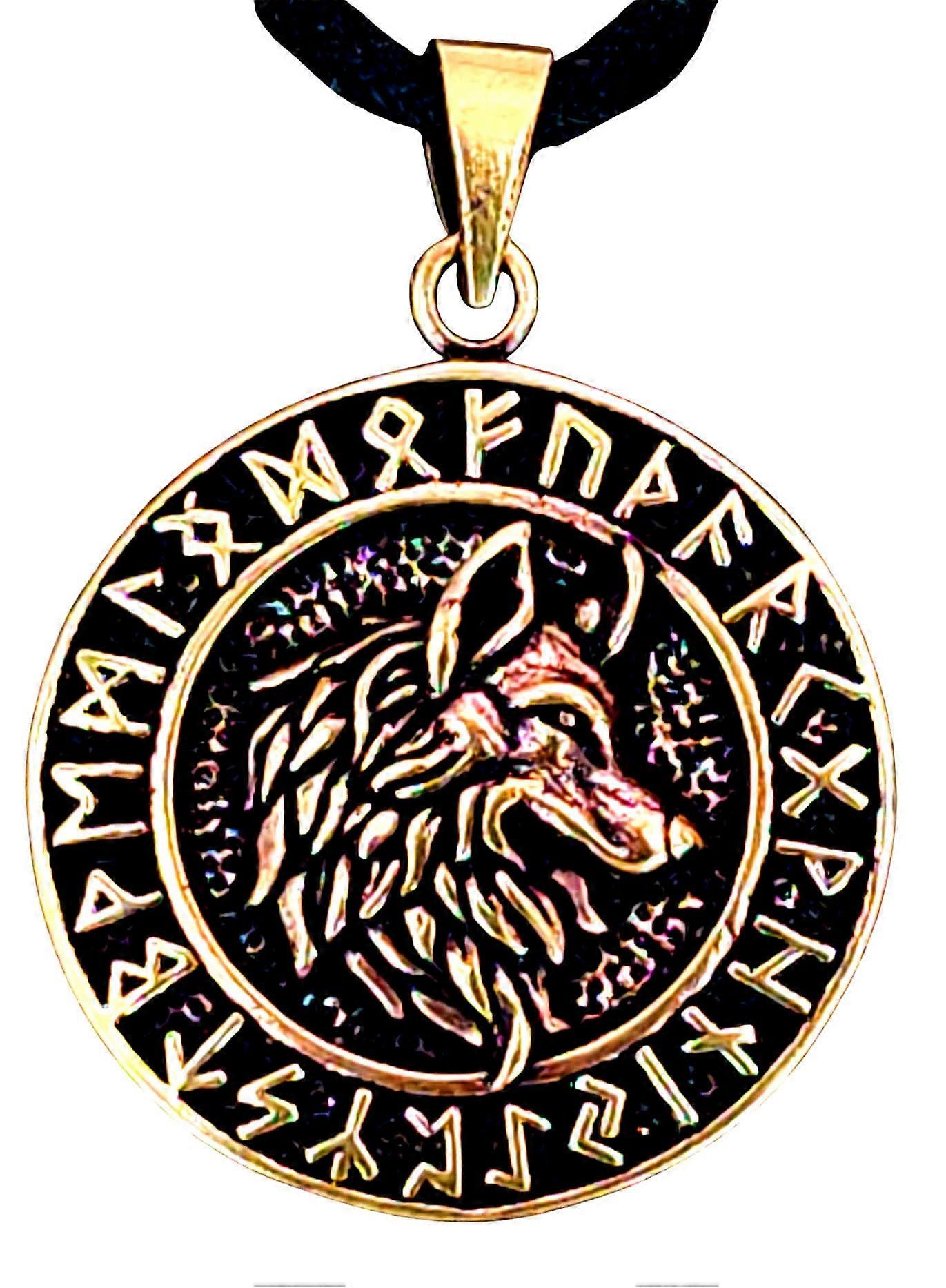 Pendant 155 Wolf's Head - Bronze