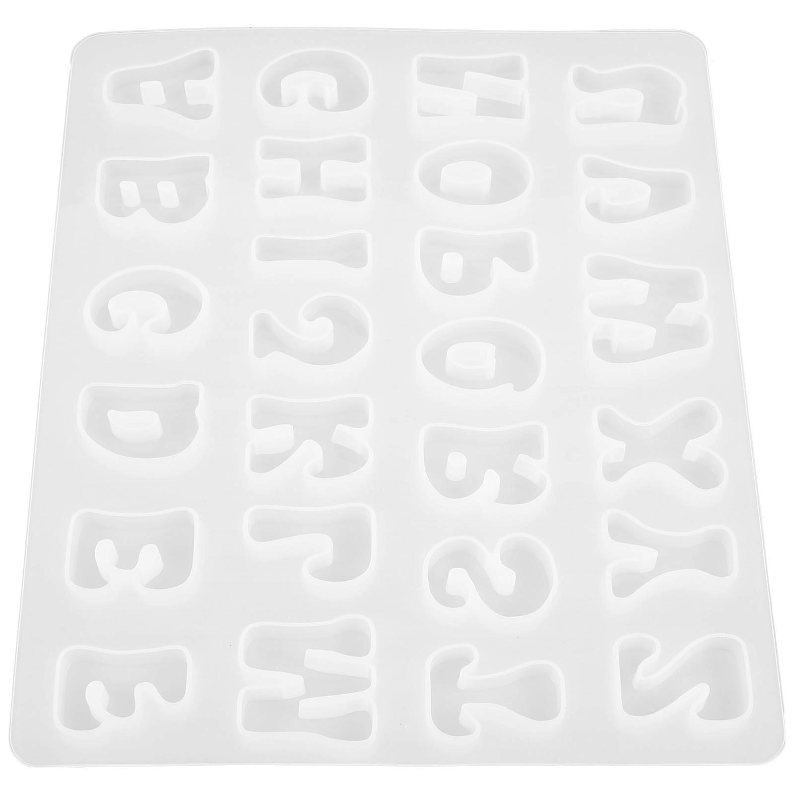 DIY Letter Chocolate Moulds Non-Stick Baking Tool Ideal for Creative Kitchen Projects 1Set