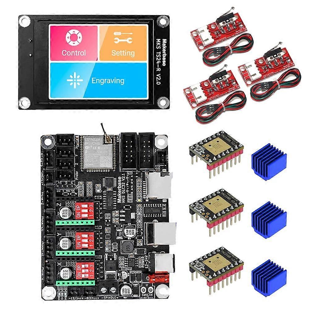 DLC32 ESP32 GRBL Laser Engraving Controller with WiFi and Touch Screen