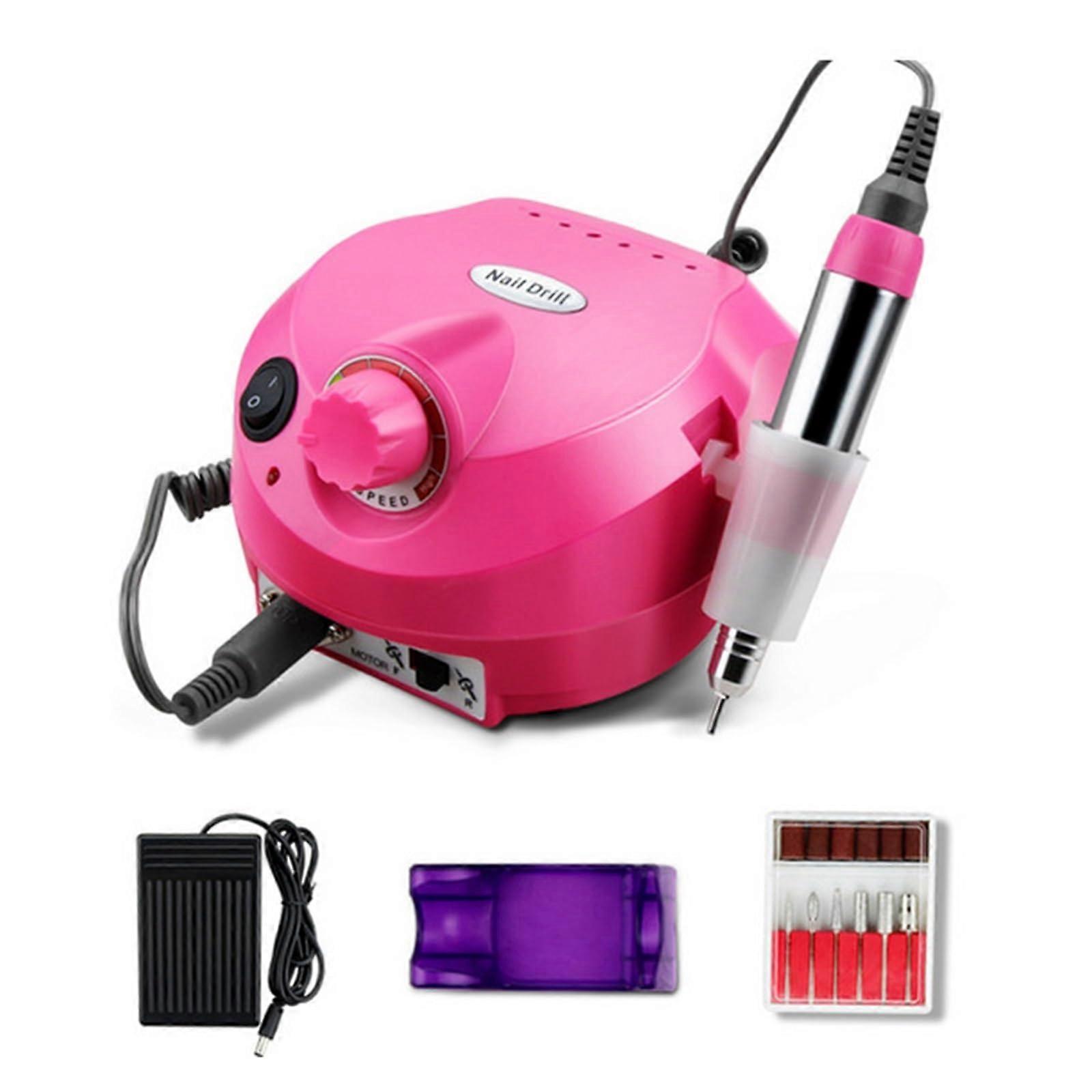 Electric Nail Drill Rechargeable Cordless Set with Variable Speed for Manicure and Pedicure