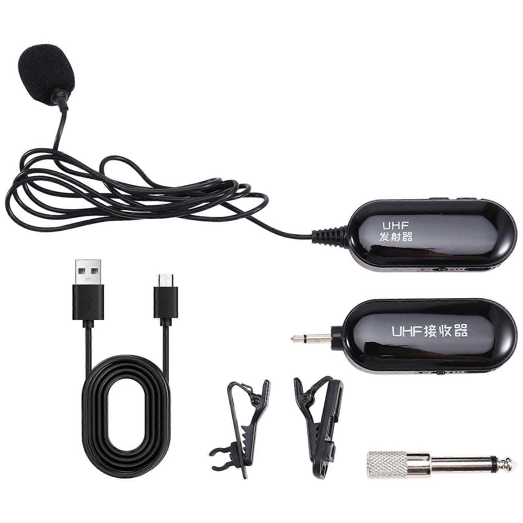 Wireless Lavalier Microphone for Mobile Phone Live Streaming, Computer, SLR Camera Recording, Collar Microphone