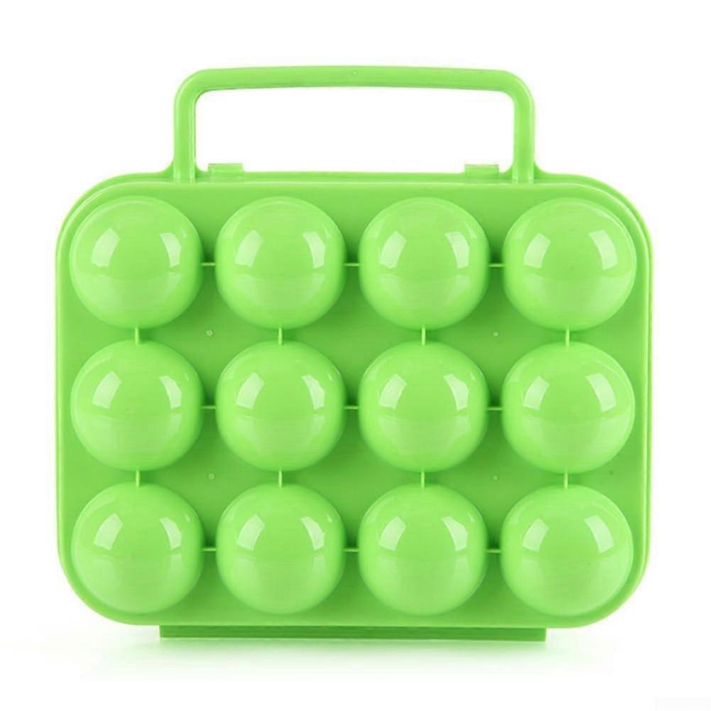 Egg Storage Container with Stackable SpaceSaving Design and Freshness Locking Cover, Green