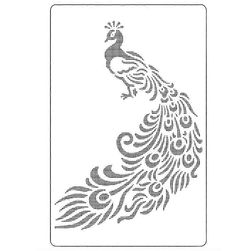 Heat Resistant PET Plastic Cake Decorating Stencil 180x116mm Translucent Milky White Baking Tool