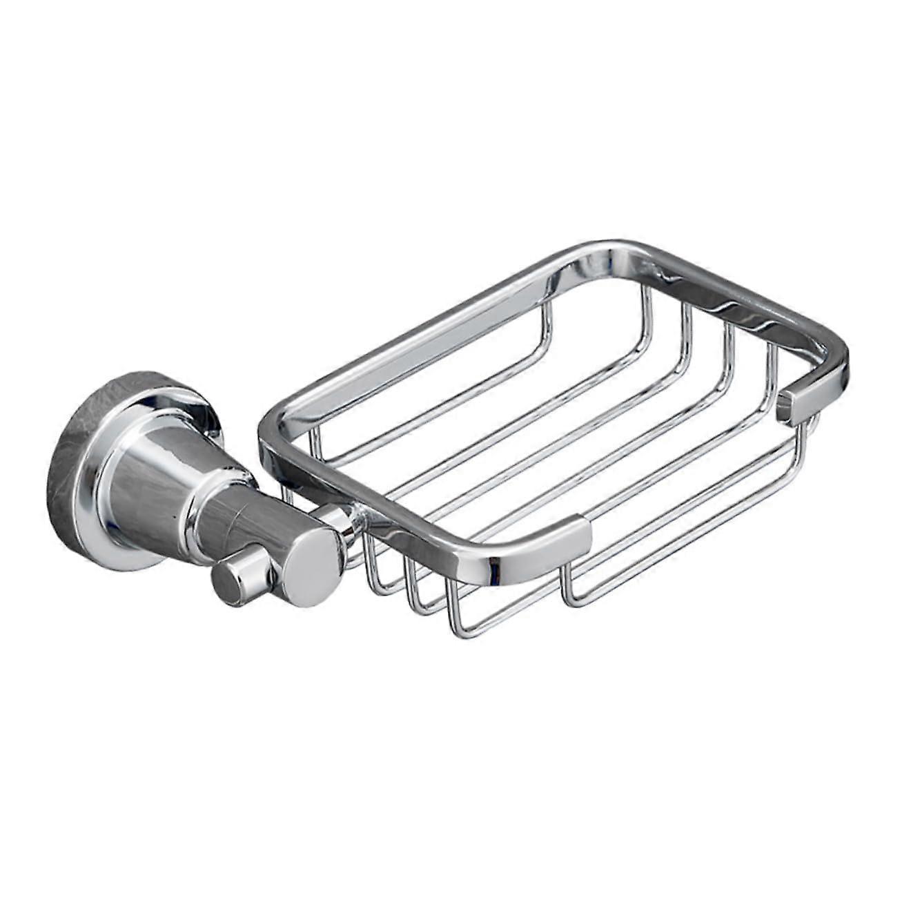 Wall Mounted Stainless Steel Soap Dish Rustproof Drainage Holder for Bathroom and Kitchen