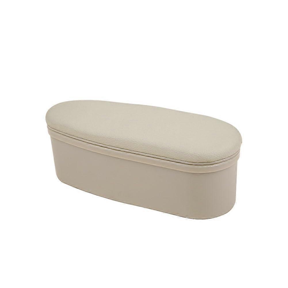 Car Door Armrest for BMW E60 E90 E92, Retractable Leather Storage Box with Memory Foam Elbow Support, Beige