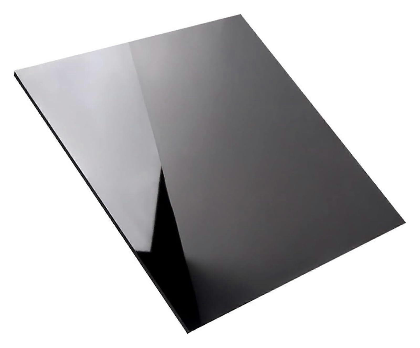 Black Acrylic Sheet 50x50cm 4mm ScratchResistant Zero Light Transmittance for DIY Display