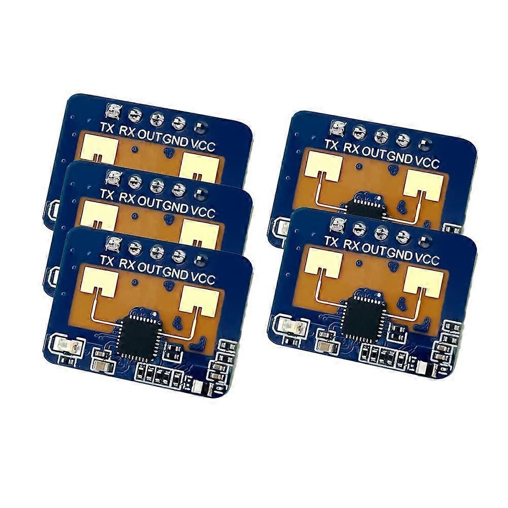 5 Pcs 24GHz mmWave Human Presence Sensor Radar Module with Long Range Motion Detection