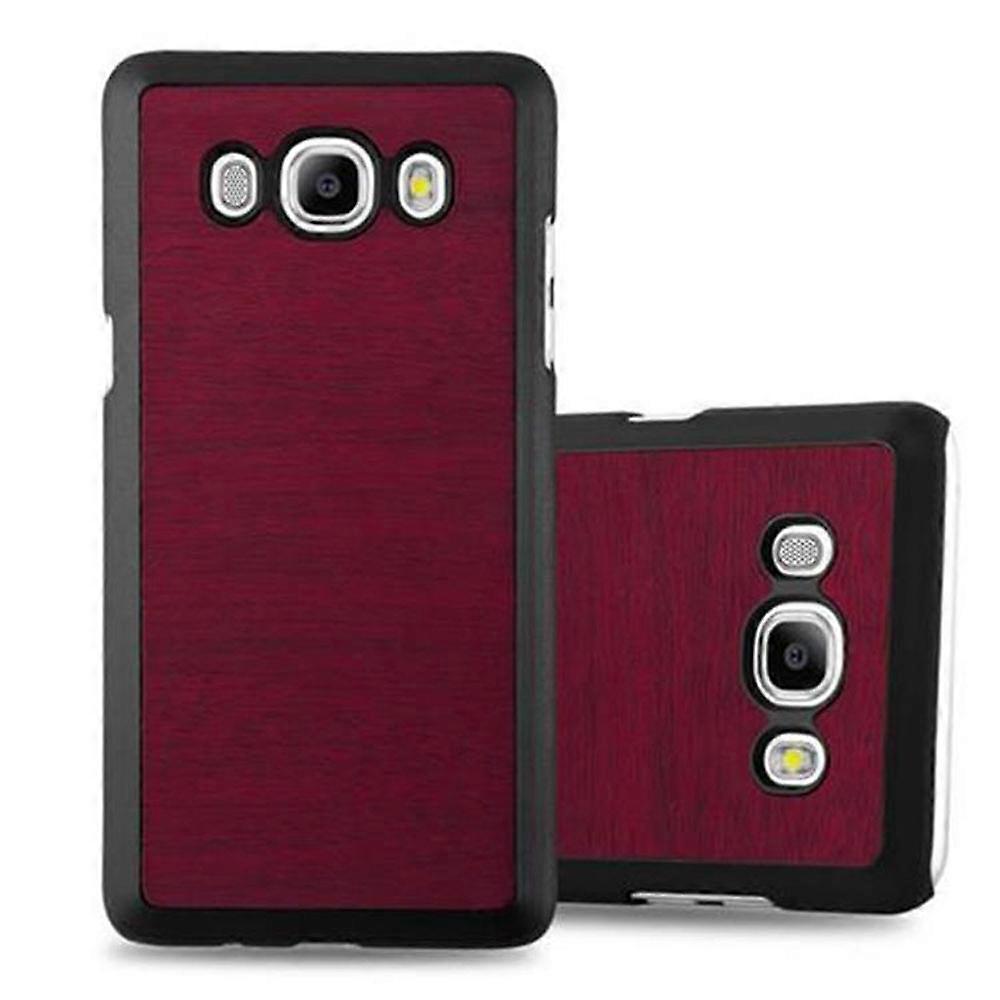 Samsung Galaxy J7 2016 Case Protective Case - Hard Cover in Wood Look