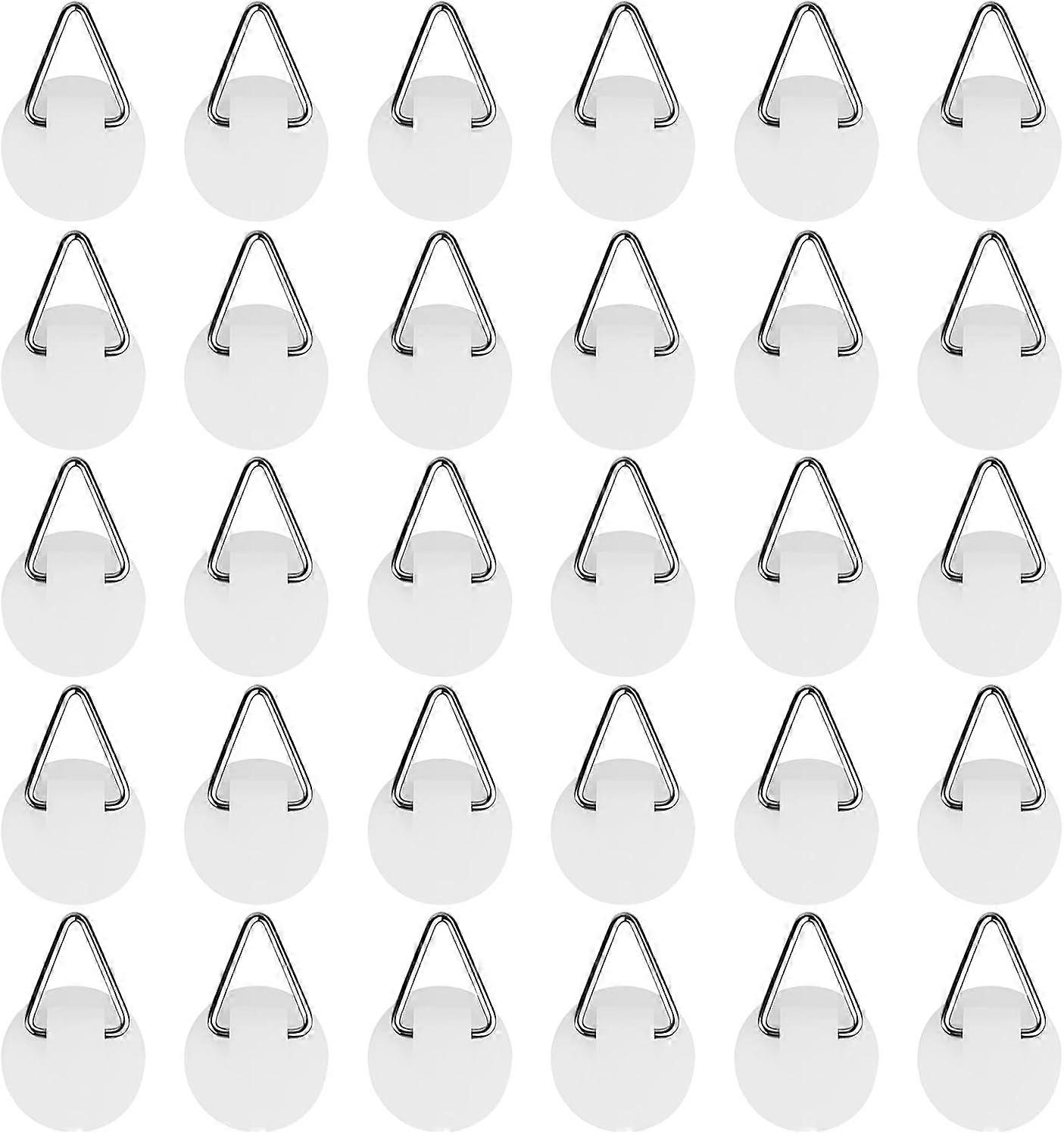 30-Pack Self-Adhesive Picture Frame Hooks